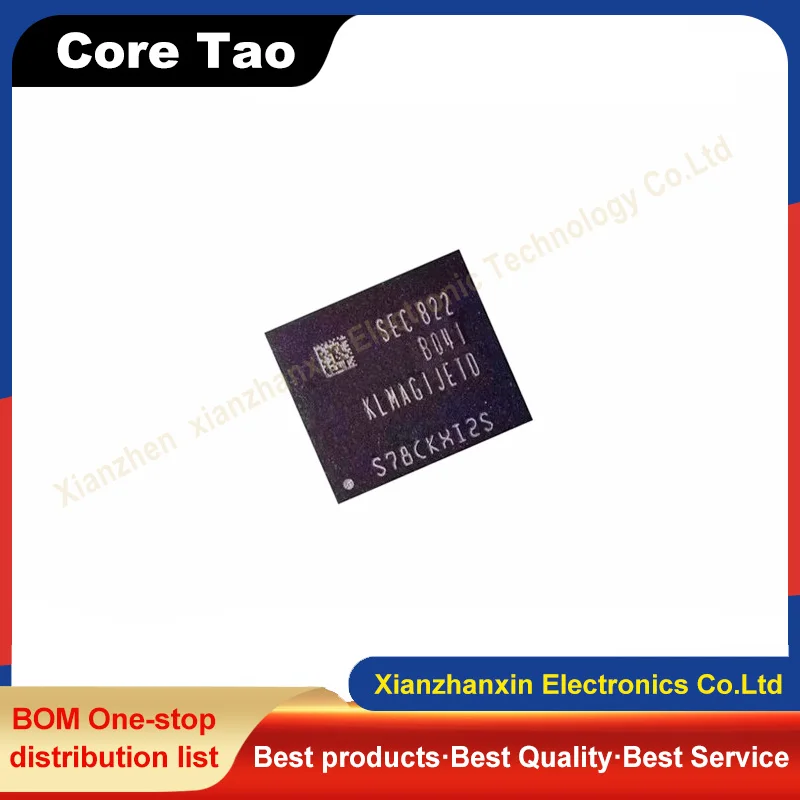 1PCS/LOT KLMAG1JETD-B041 KLMAG1JETD BGA153 16G EMMC 5.1 version font library memory chips in stock