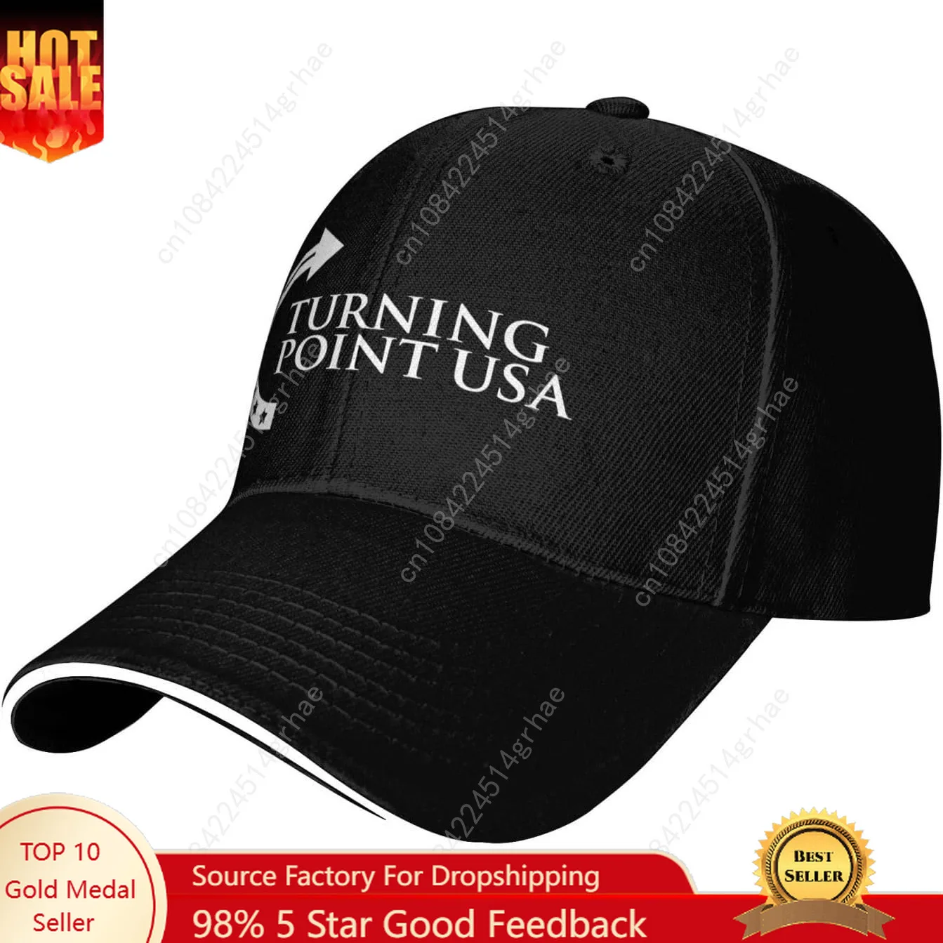 

Turning Point USA White Trucker Hat Gifts Baseball Cap