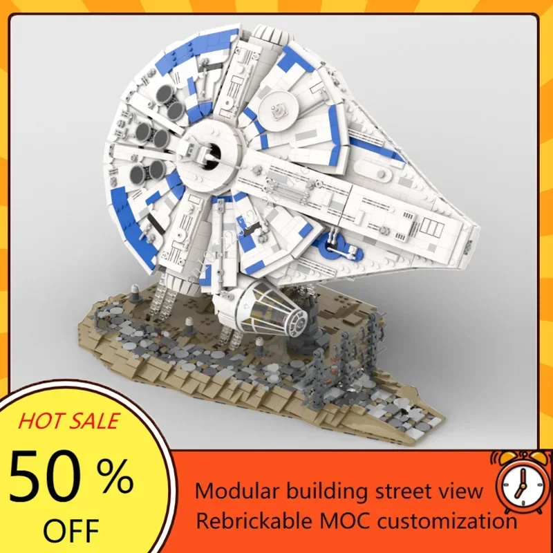 4902PCS MOC-75212 Space Battle Series Kessel Run Millenniumes Falcon Model Custom Puzzle Technology Assembly Toys Gifts