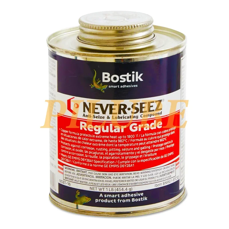 Bostik NEVER-SEEZ REGULAR GRADE NSBT-16 زيوت التشحيم المضادة للمواثقة للحماية أو المنتج الأصلي بطول الأسطح المعدنية #6