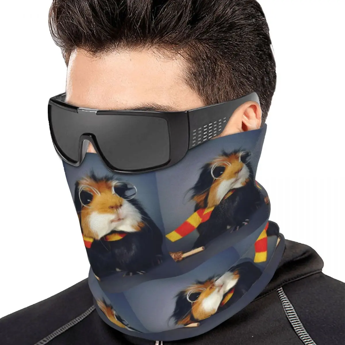 Guinea Pig Daily To-Do List Multifunctional Elastic Neck Gaiter Wind Proof Face Cover Bandana Unisex for Cycling Hiking Fishing