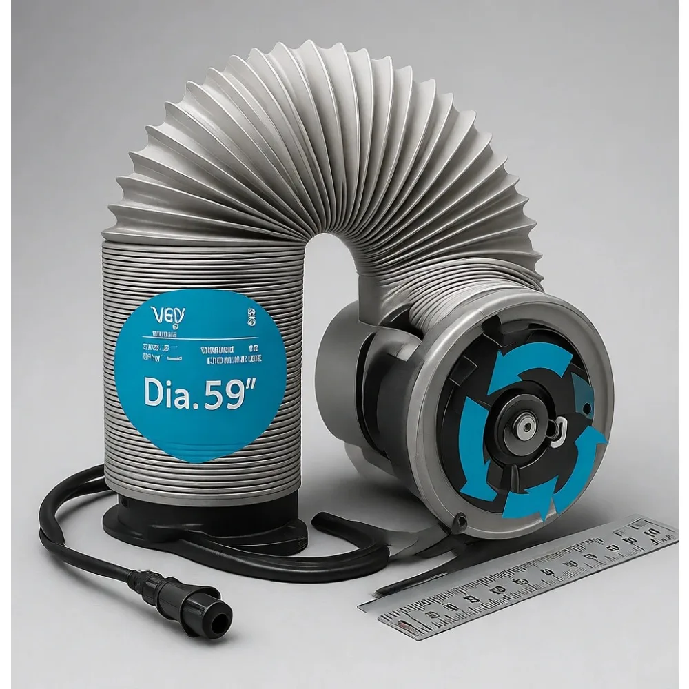 Portable AC Exhaust Hose 5.9 Inch Diameter Universal Replacement up to 59 Inches