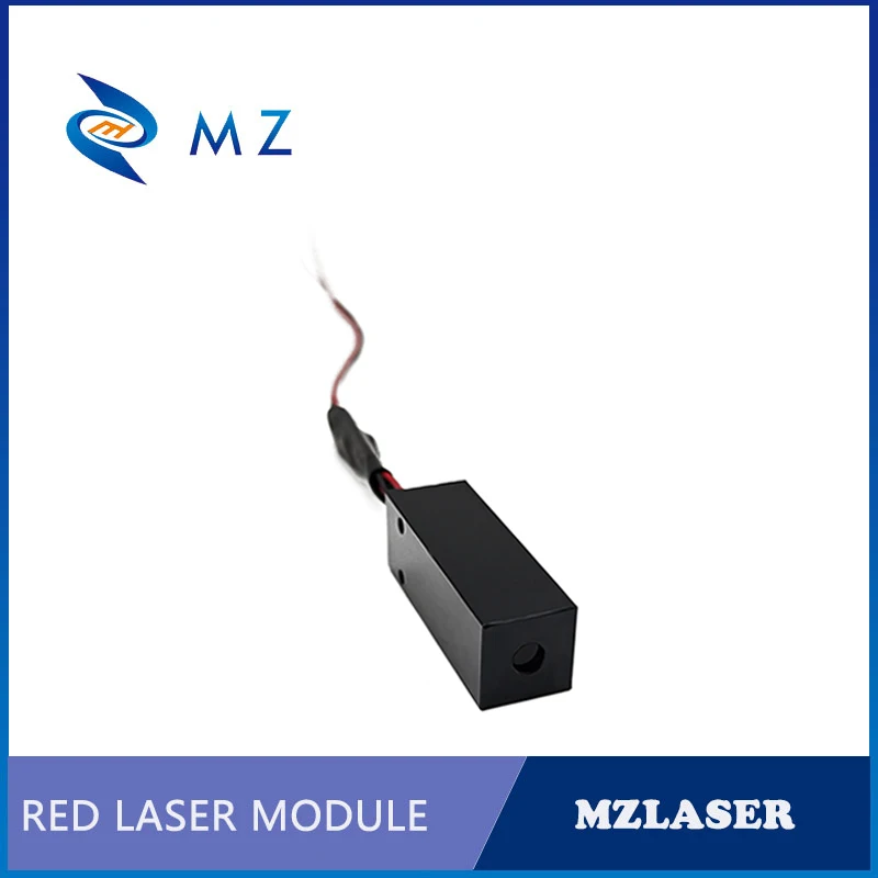Posizionamento dell'obiettivo in vetro rettangolare linea rossa 638nm 12V 50mW modulo Laser grado industriale