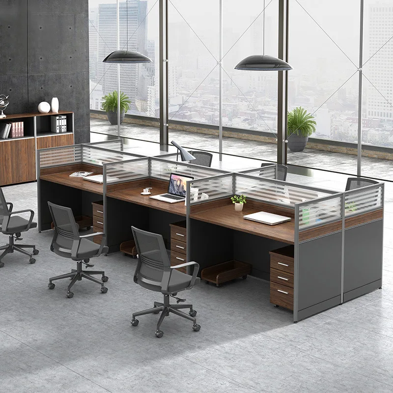 Staff desk Staff computer desk and chair combination Financial desk 2 people/4 people 6 people Screen work seat