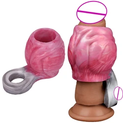 Cock Sleeve Elastic Penis Ring to Enlarge Prolong for Men Couples Enlargement Reusable Silicone Monster collection