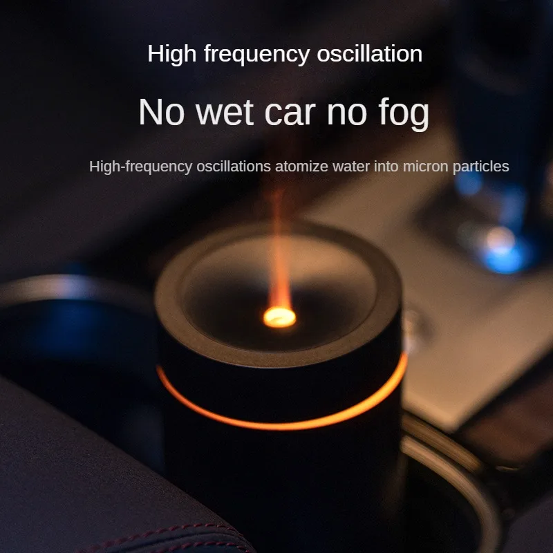 Car aroma diffuser,wireless humidifier,automatic air purification,with color LED lights,2000mAh,USB rechargeable