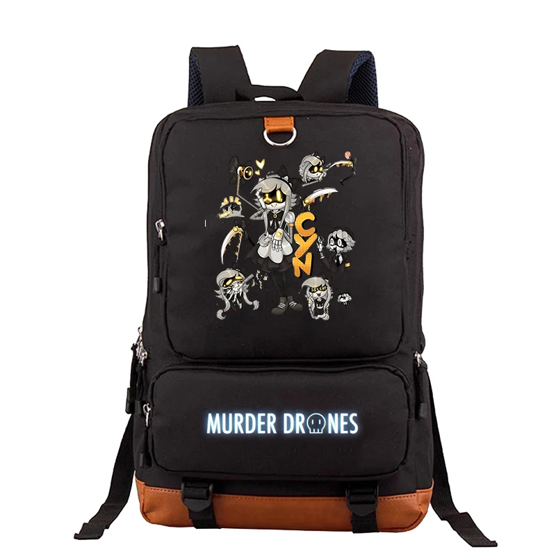 Anime Murder Drones Backpack Large Capacity Travel Bagpack Students Fashion Teenager Bookbags Men Canvas Laptop Back Pack Gifts