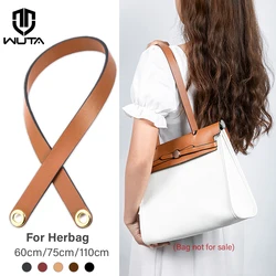 WUTA 100% Genuine Leather Bag Strap For Hermes Herbag Shoulder Strap 110CM Modified Replacement Short Straps Bag Accessories