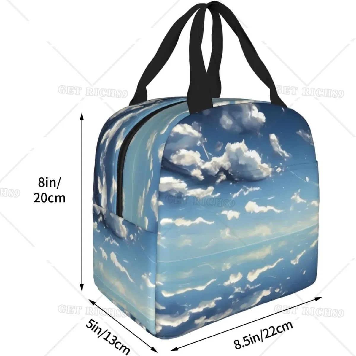 حقيبة غداء معزولة متعددة الوظائف من Sky and Clouds، تصميم مقاوم للماء للعمل والأنشطة الخارجية وعزل طويل الأمد