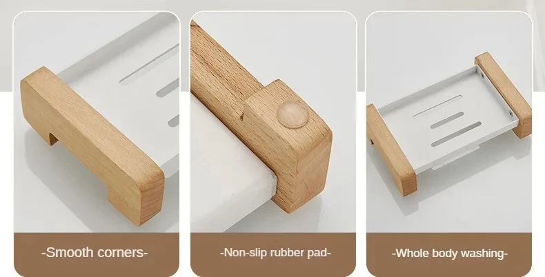 Wood Bathroom kitchen soap box，bathroom accessories，toilet soap storage case drain soap dish holder，Soap Dishes