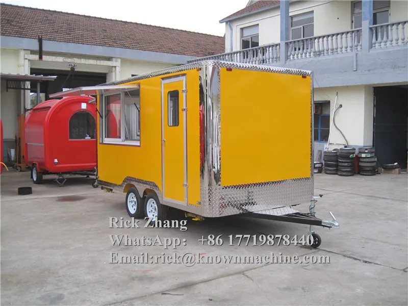 食品トレーラーとトラック,カスタマイズされたフライヤー,トラック,冷蔵庫,冷凍庫,ホットドッグヒーター,オーブン,海での送料無料