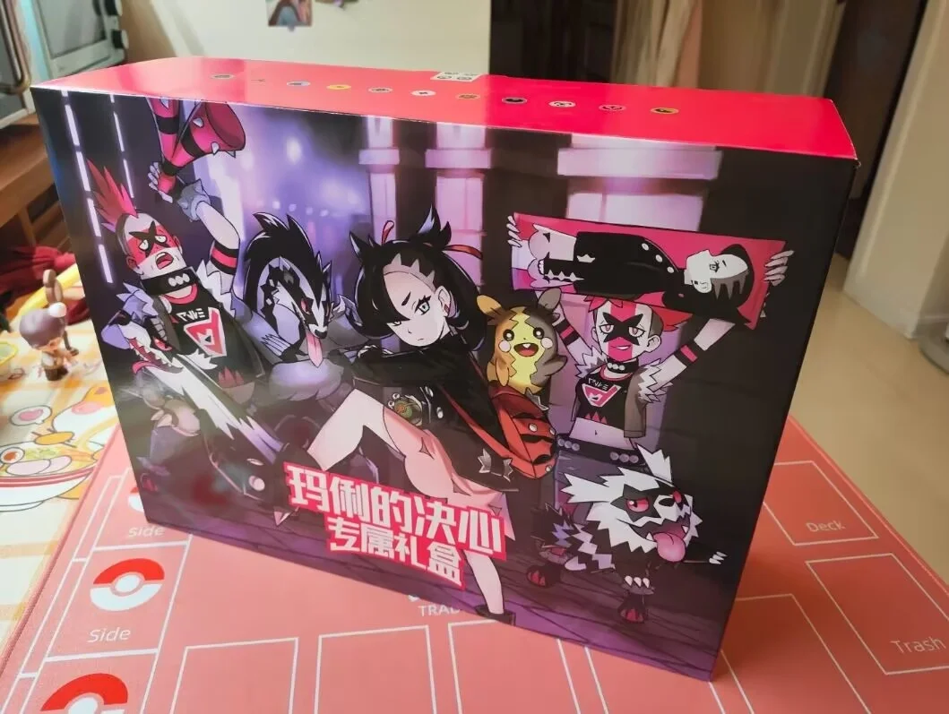 Authentic Pokemon Trading Card Game Mary'S Determination Gift Box Simplified Chinese Version Collectible Anime Toys And Hobbies