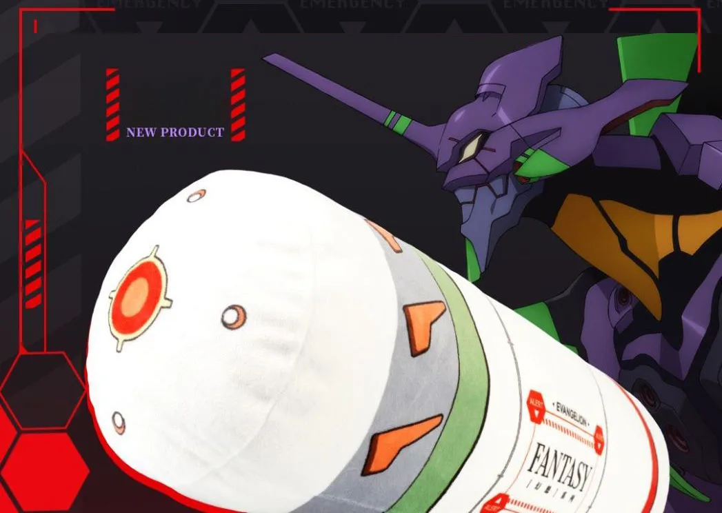 Evangelion 2-in-1 Kissen- und Decken-Set: Anime EVA Plüsch-Kissen mit Decke, Komfortable Heimdekoration, Geschenke für Mädchen – Detail 1