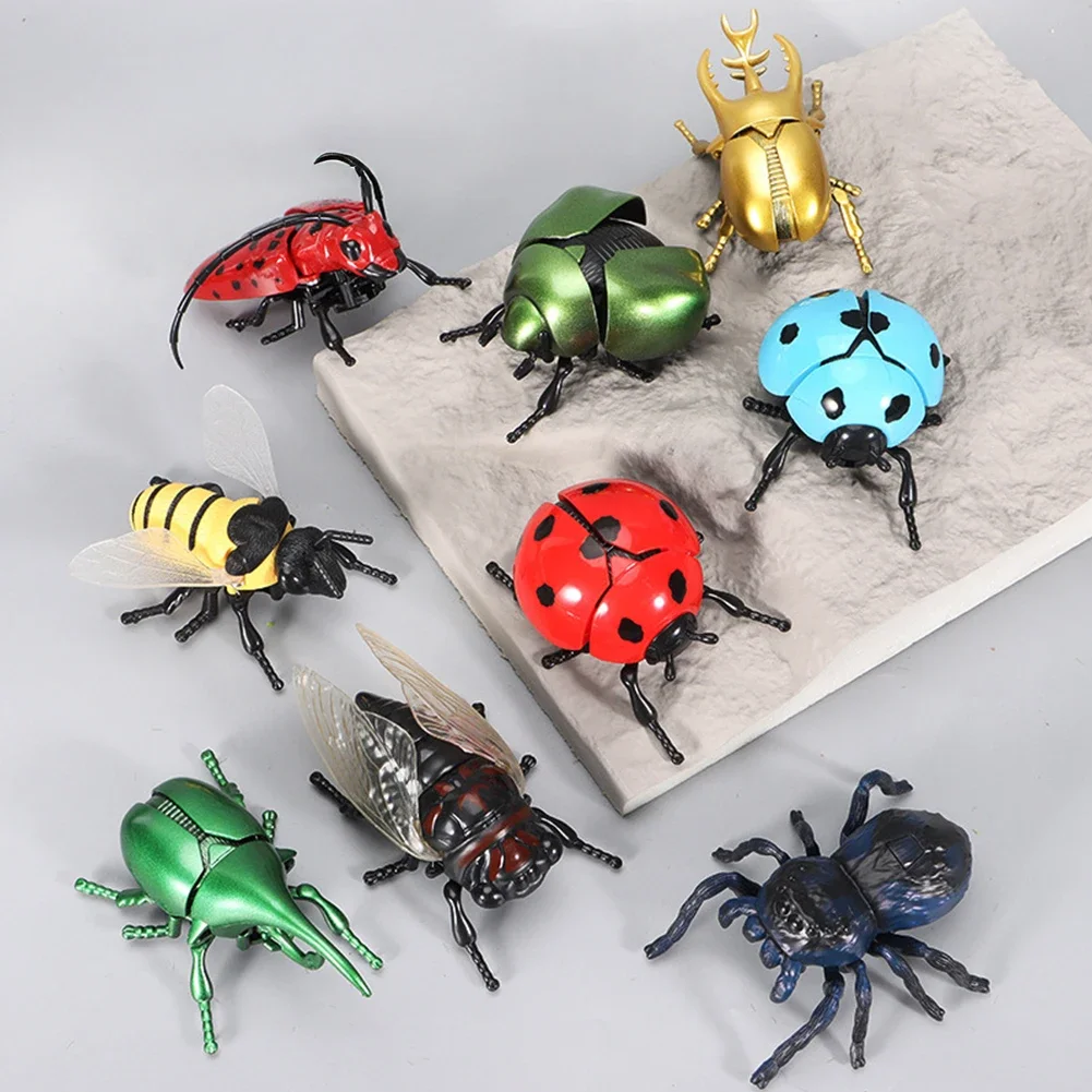 Bee Wind Up Insect Bionic Toys Creative Prankster Animated Insect Toy Model Bee Insect Children's Plastic Animals Wind Up Toy