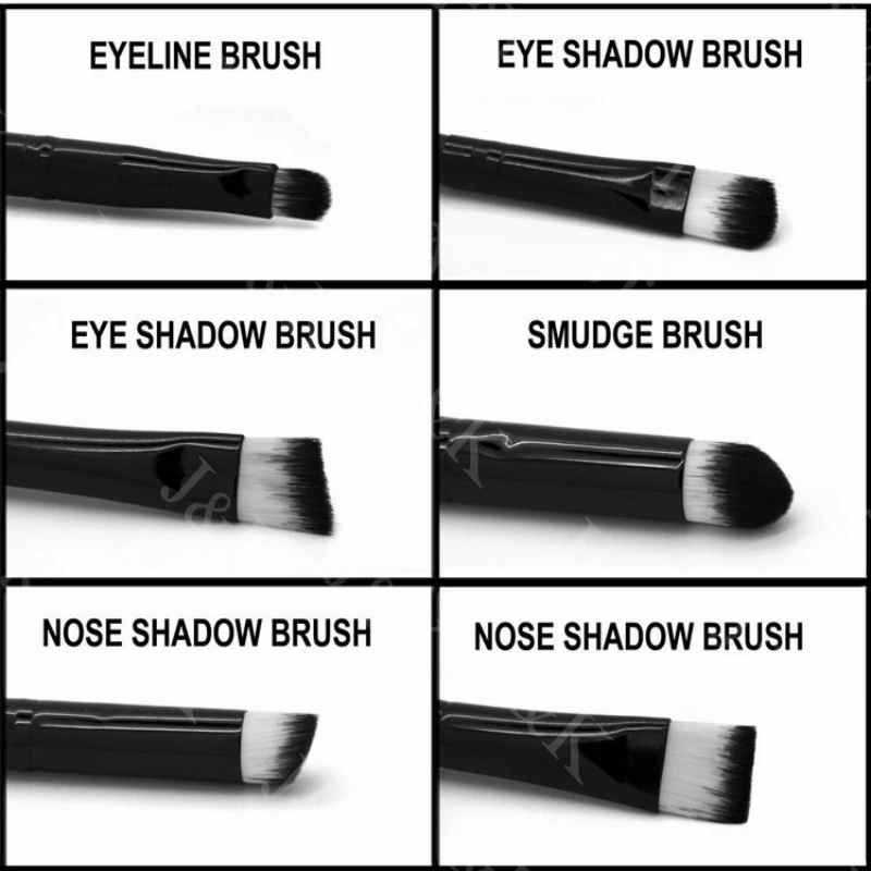 MANAGE Professional 6 Pcs Makeup Eye shadow Nose Shadow Smudge Brush Set Cosmetic Tool Kits