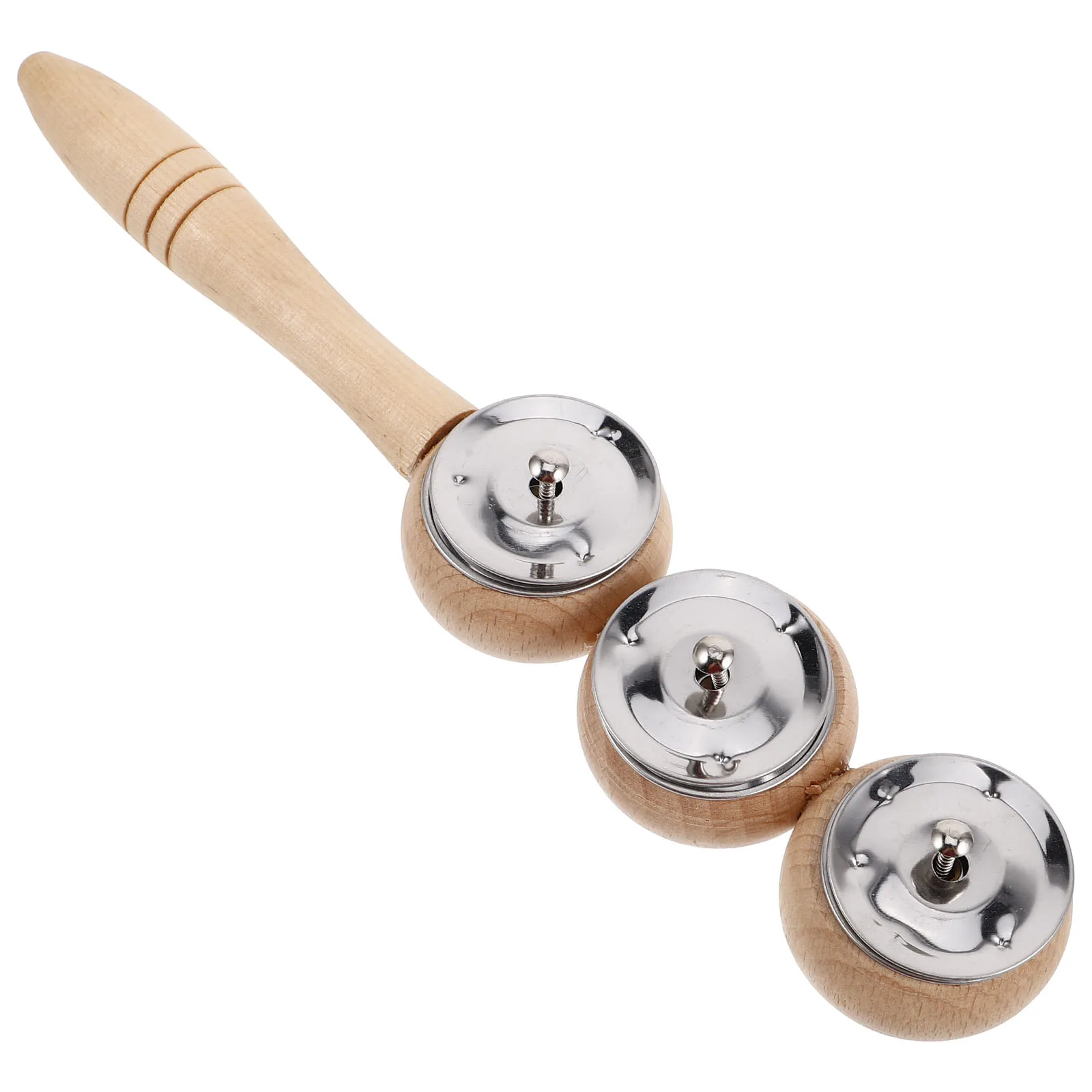 

Bell Board Wipe Hand Sleigh Bells Percussion Christmas Stick Jingle Wood Toy Baby Shaker Rattles