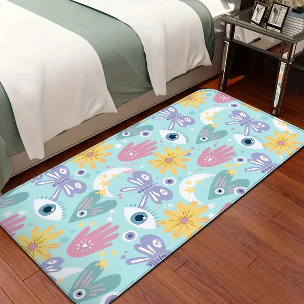 Marine Pattern Sea Turtle Bathroom Mat Retro Multiple Choice Living Room Kitchen Rug Non-Slip Bedside Mats