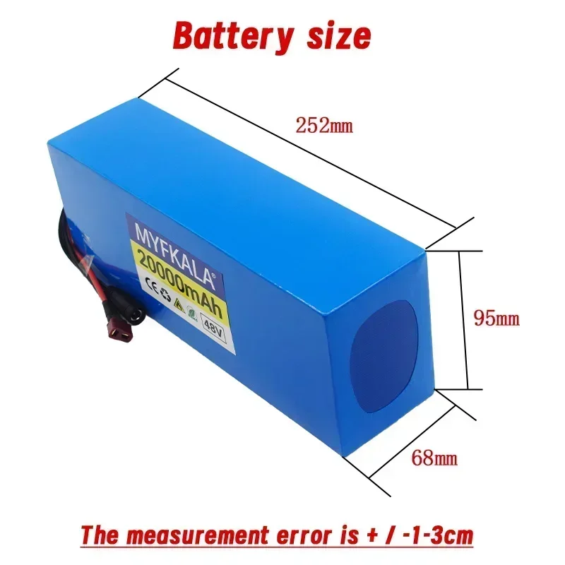 The New 48V40ah Electric Vehicle Lithium 13S5P Battery Pack Is Suitable for Electric Scooter Mountain Bike 250-1000w