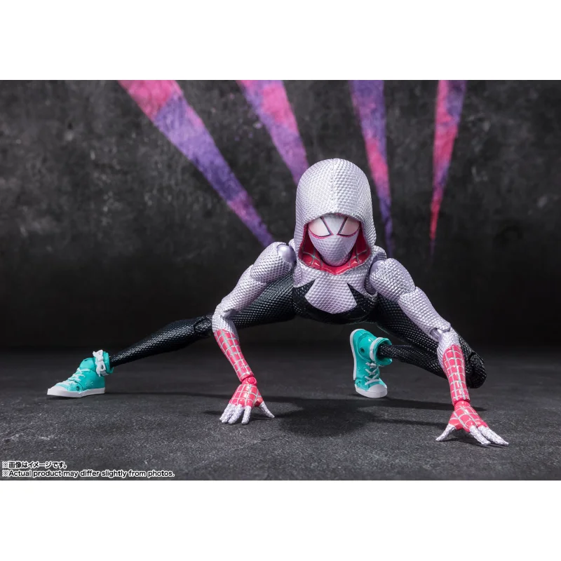 

В наличии, отправка в течение 24 часов, подвижная фигурка Bandai SHF Spider-Man Gwen