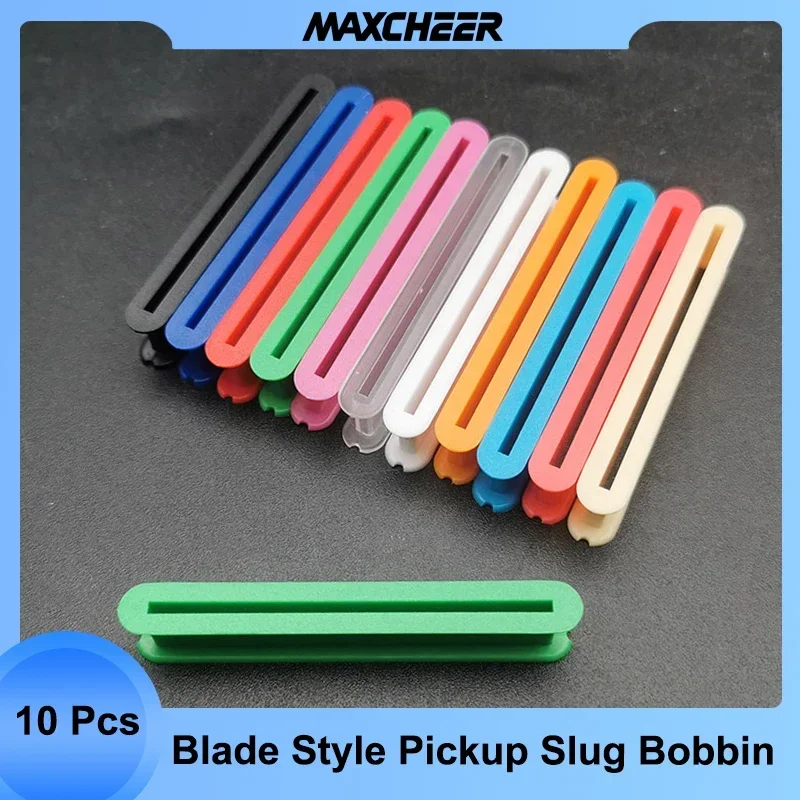 10Pcs Blade Style Mini Humbucker 67x8MM Slug Bobbin Pickup Bobbin for Dual Coil Pickup Bobbin Multi Colour