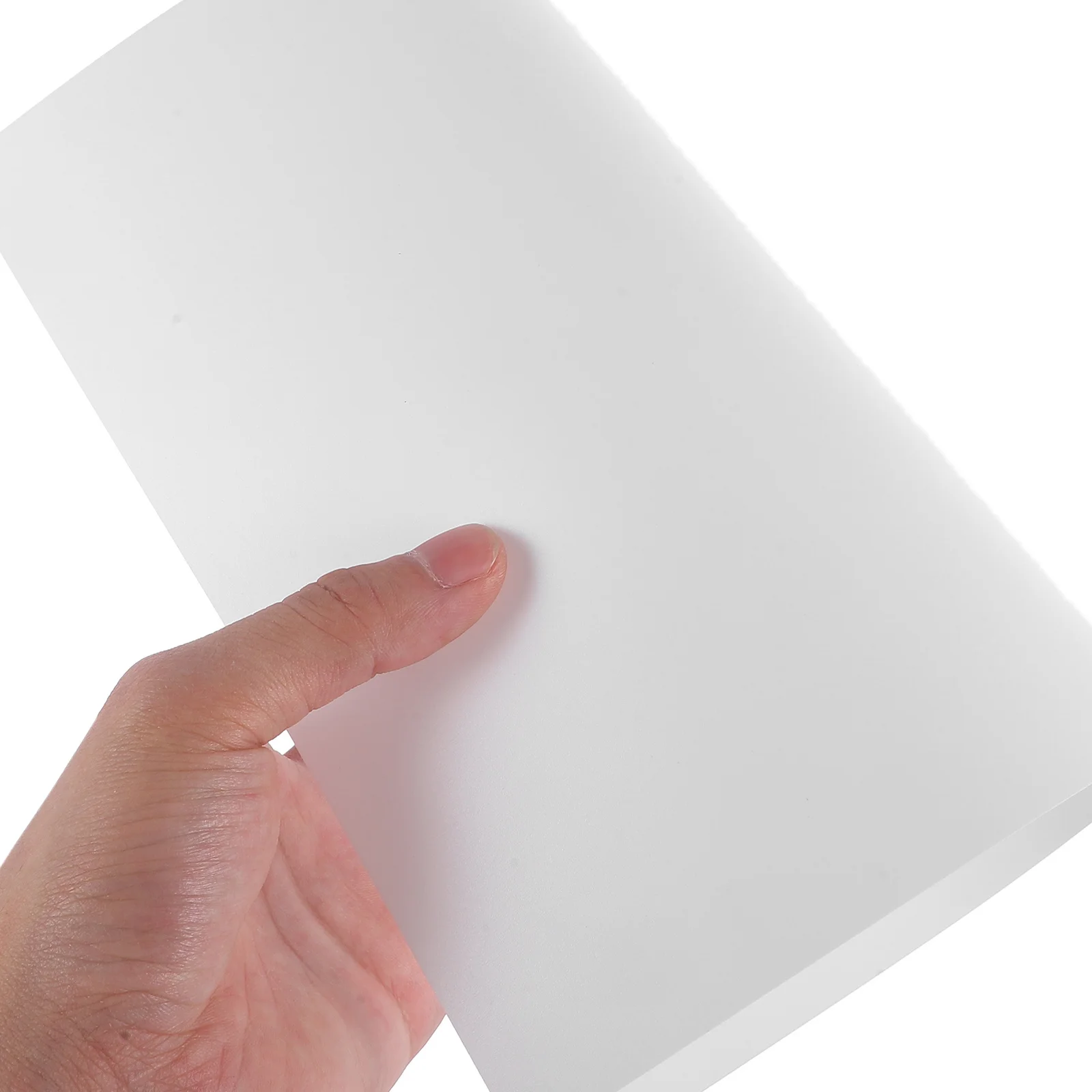 

10Pcs PP Plastic Sheets Hard Scratch-Resistant Thermoplastic Sheets for Art Crafts Display Picture Frames Hard Plastic Sheet