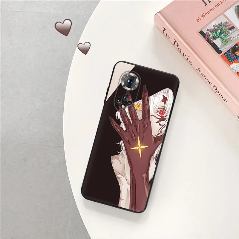 Silicone Black Phone Case for Honor x8b Magic5 x9 x7 b x6 x8 a 90 70 8x x8a x7b D. GRAY MAN Anime Pixel 6a 7a 8a 7 6 8 Pro Cover