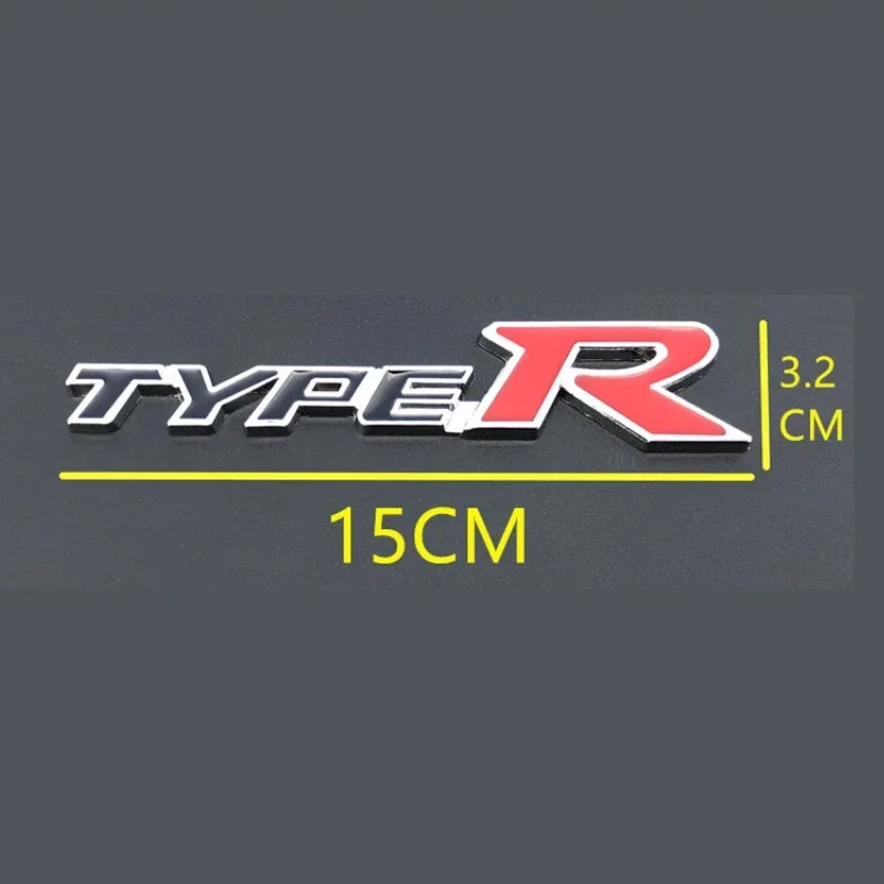 Car Front Grille Emblem Trunk Badge Sticker for Honda Type-R Type-S Accord Elysion Jazz CRV Civic City Odyssey HRV Crosstour