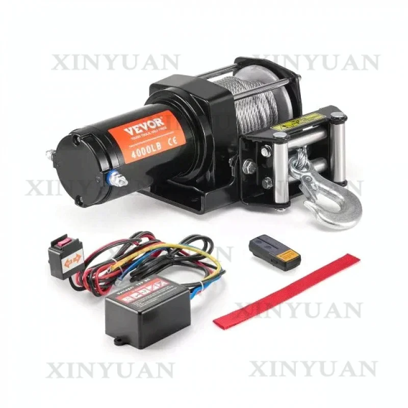 Winch, 20000LBS IP67 Electric Unit with Pure Copper Motor & Synthetic Rope, Wired/Wireless Control for 12V/24V SUV ATV Vehicle a