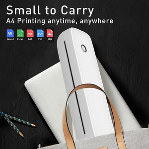 Printer Termal A4 Printer Portabel A80 Printer Isi Ulang Nirkabel Bluetooth Mendukung Windows / Android / Mac 10 printer wifi penjualan terbaik - №