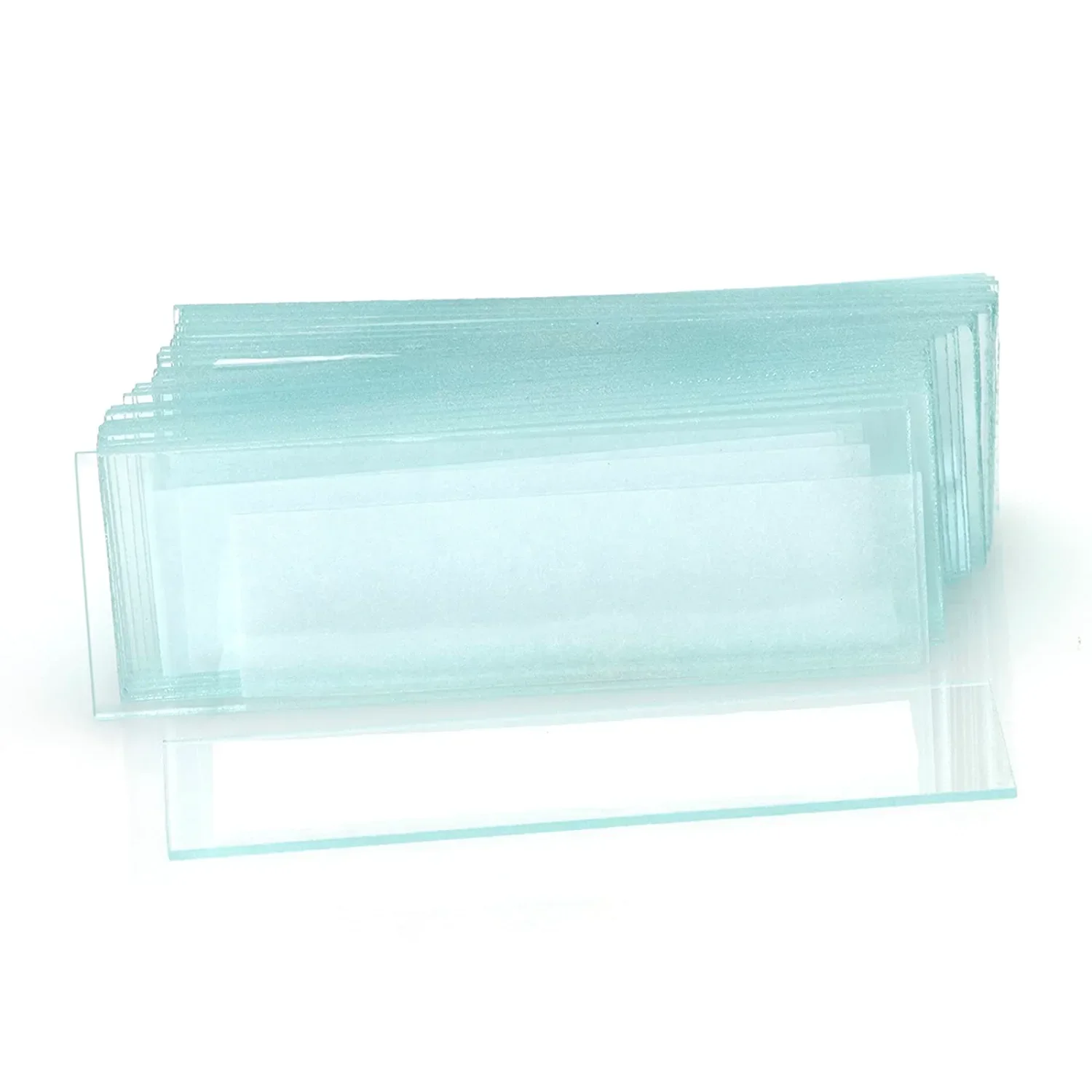 50 pcs/Box Lab Microscope Slides 1mm-1.2mm Thick Glass Slides for Microscope, Clear Glass Ground Edges 1\