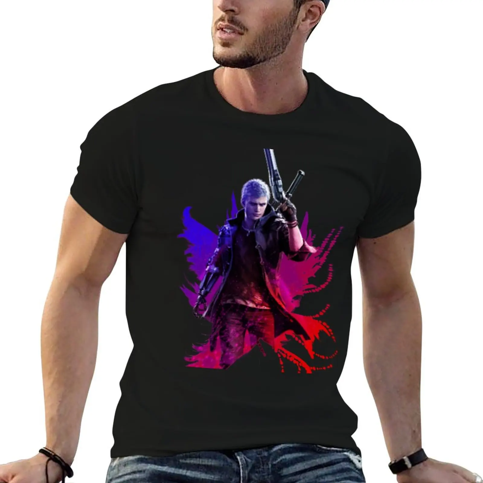 DMC nero T-Shirt cute tops graphics mens tall t shirts