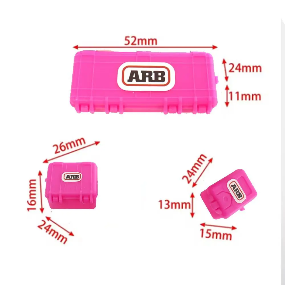 1/18 1/24 RC Crawler Simulation Decorative Parts Openable Luggage / Shovel Tool Box for TRX4 & IR60-24 Pickup Hard Body