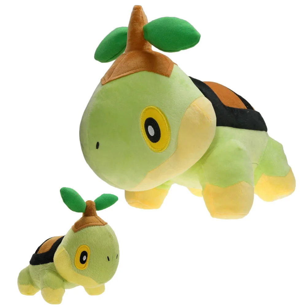 20cm Cartoon Anime Pokemon Turtwig Action Figure Doll Soft Turtle Animal Toys Collectible Ornament Birthday Gift For Children