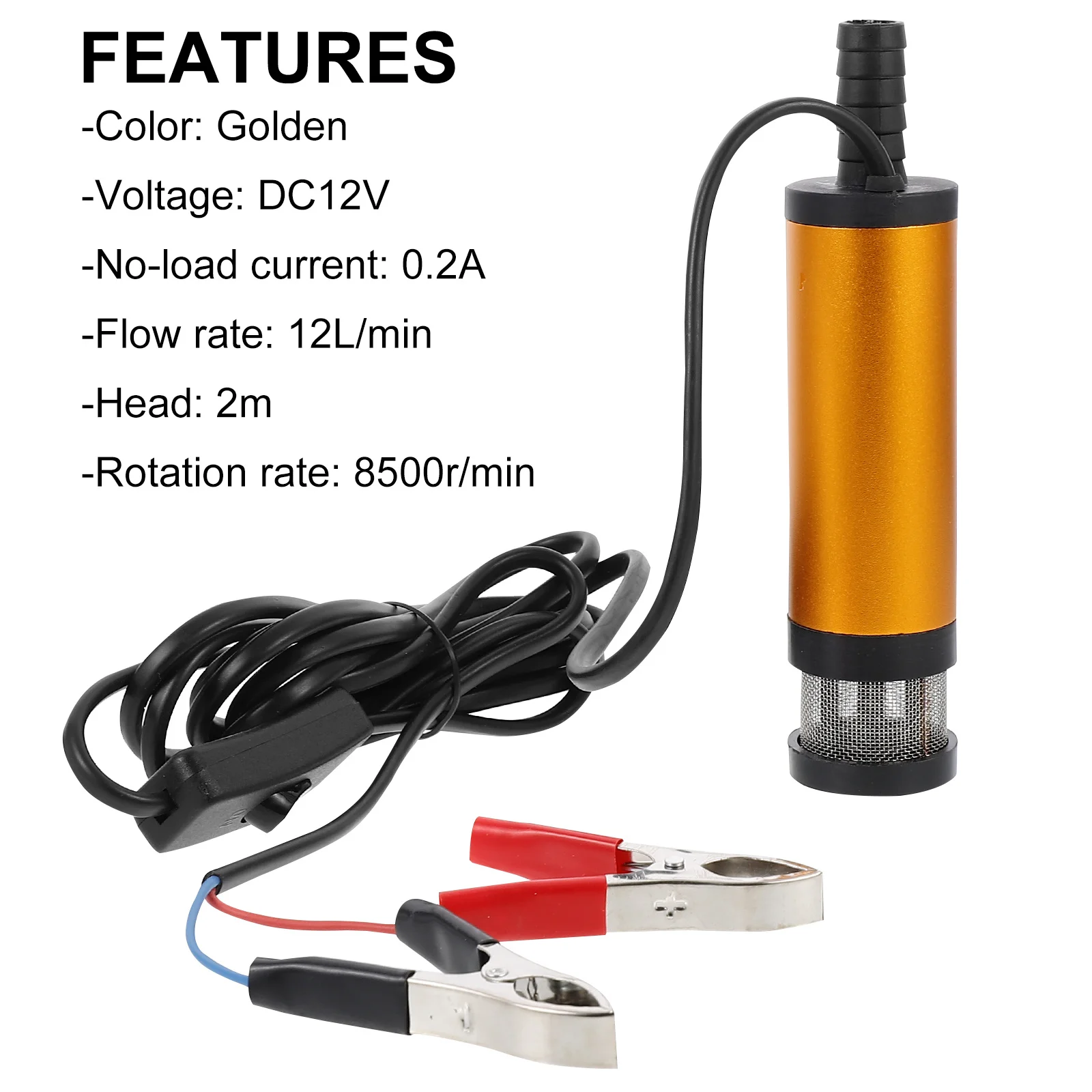 

1Pcs Electric Oil Well Pump Stainless Steel Copper Portable Transfer Pump for Harvesters Large Agricultural Machinery Water Fuel