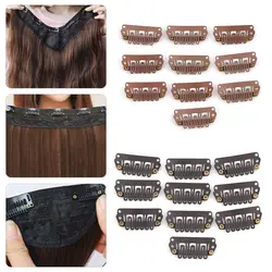 10PCS U Shape Wigs Snap Clips Iron Hairpins Hair Extensions Tool Metal Pin Women Beauty Hair Styling Accessories