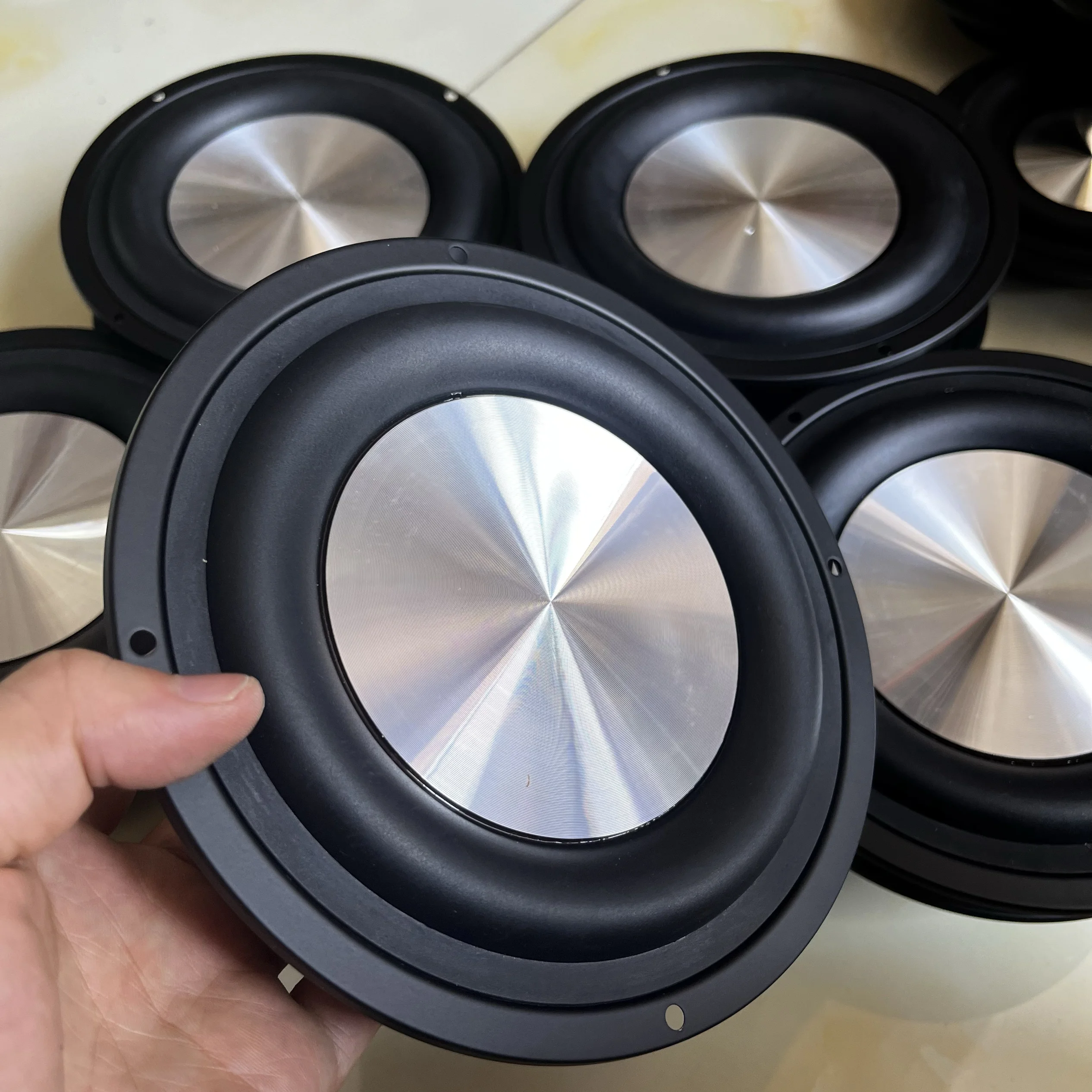 

6 inch 5 inch 4 inch with bracket bass diaphragm radiator passive shock basin fake speaker DIY audio CD pattern radiation basin