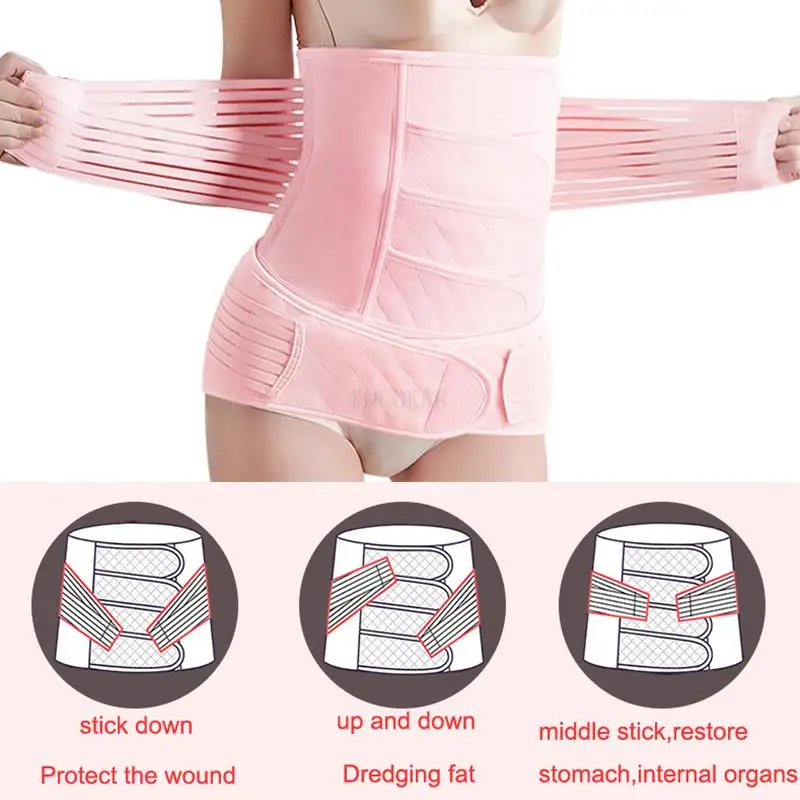 Postpartum Belt Recovery Bandage Pregnancy Belly Support Girdle Postnatal Waist Slim Shapewear Band After Birth Body Shaper