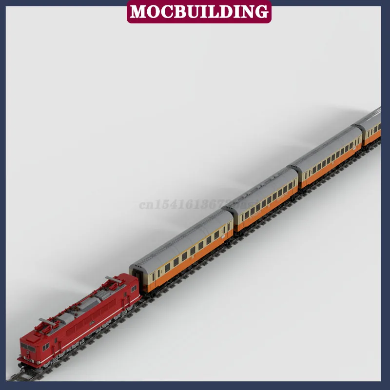 MOC City Express Train Dining Car Transport Vehicle Model Building Block Assembly Locomotive Carriage Railway Collection Series