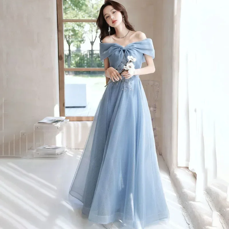 فساتين سهرة نسائية 2025 جديد لربيع وصيف الراقية سليم فاخر مأدبة طالب التخرج زي ملابس رقص الإناث