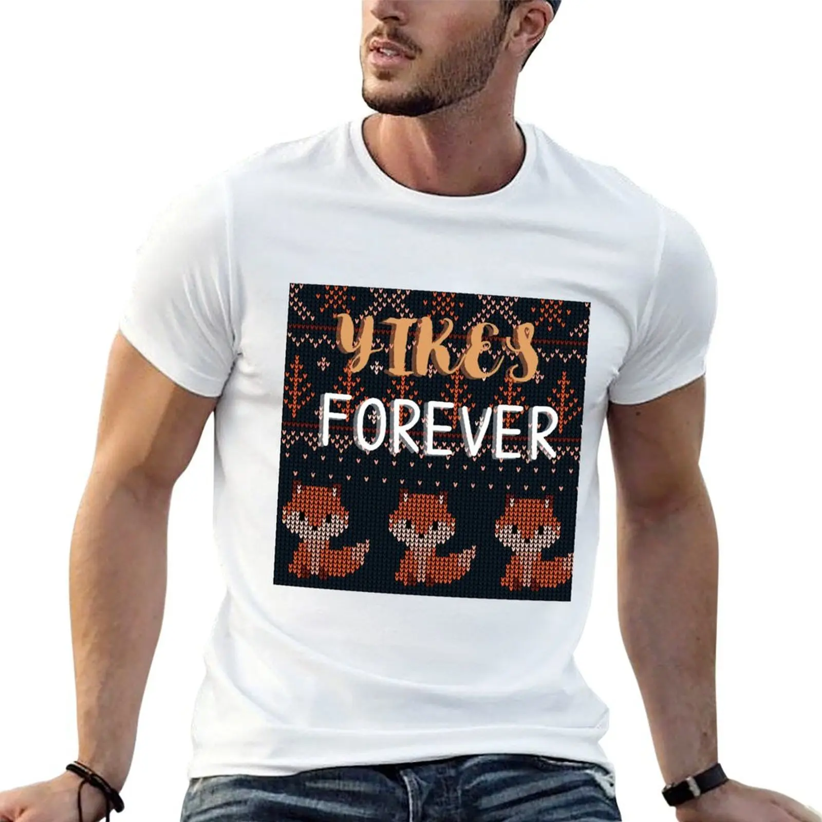 Little Misfortune Yikes Forever Benjamin Ugly Christmas Sweater T-Shirt blanks custom t-shirts cotton t shirt men