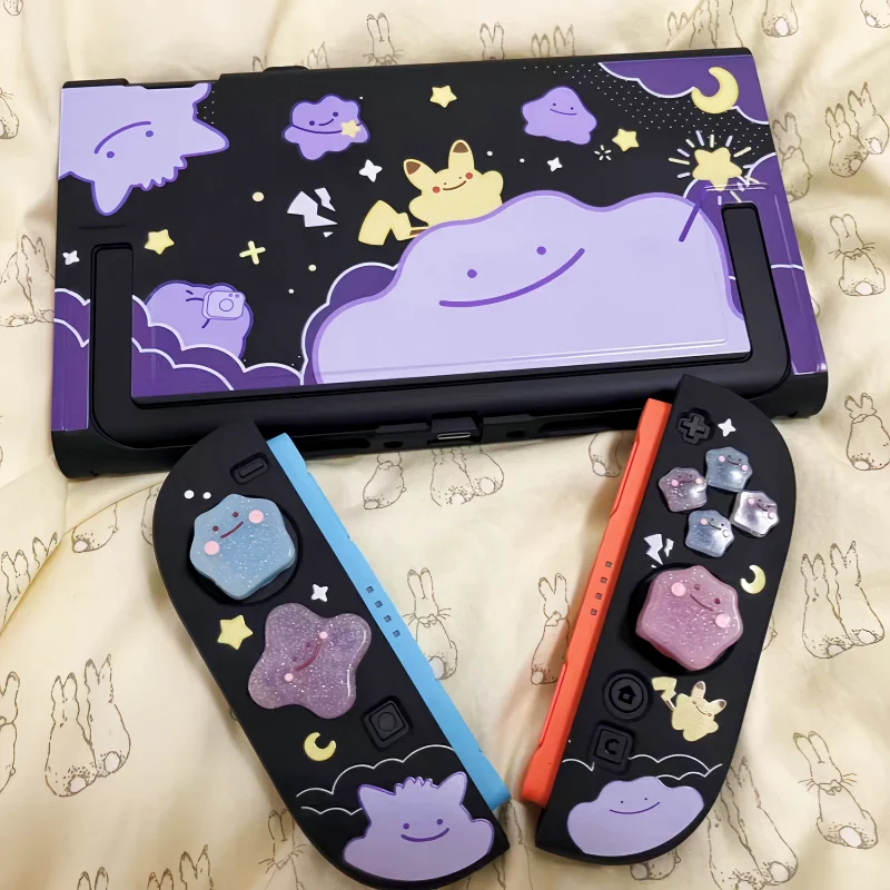 Nueva Funda Protectora Rígida Mate con Diseño Ditto para Switch 2, Accesorios para Consola de Juegos Portátil Joy-Con