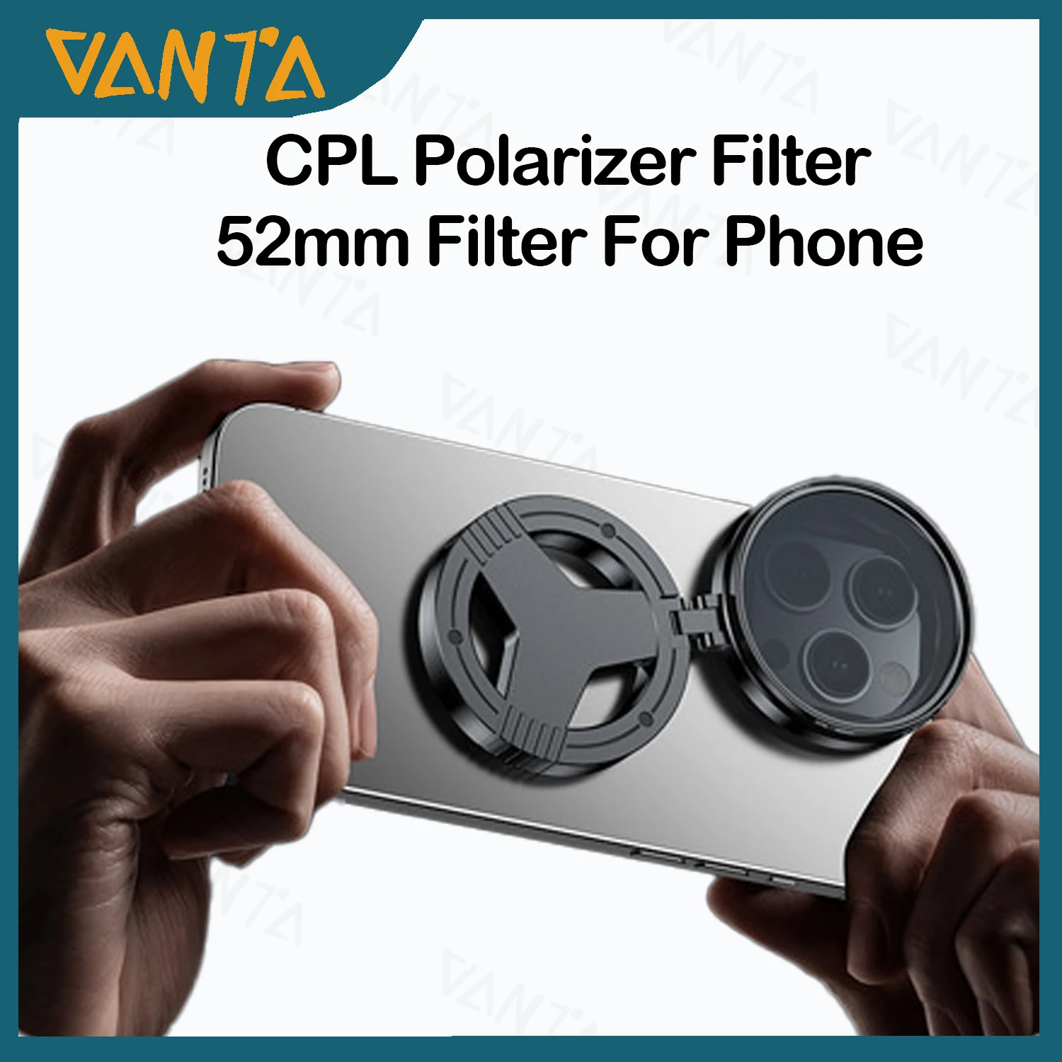 

52mm Magnetic CPL Polarizer Filte Portable Polarizer Camera Lens for iPhone Andriod Phone Professional Photograph