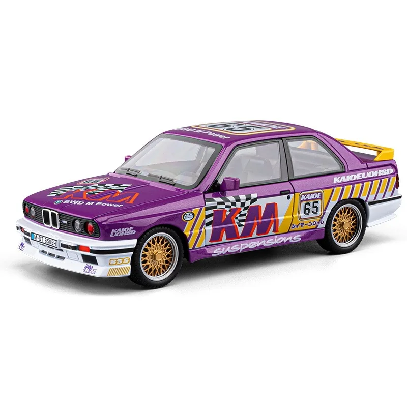 محاكاة 1:24 BMW M3 سبيكة سيارة رياضية نموذج مع الصوت والضوء التراجع المعادن مصغرة Voiture جمع لعبة مركبة هدية #3