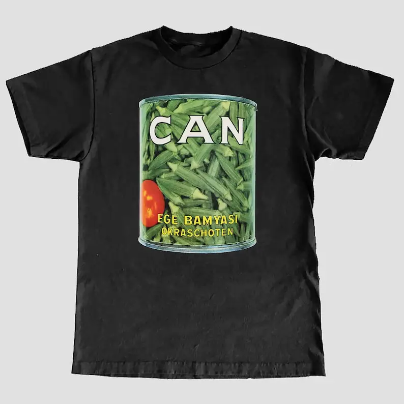 Can 'Ege Bamyasi ' T-Shirt Cotton Tees Short Sleeve T Shirt O-Neck Clothing Summer