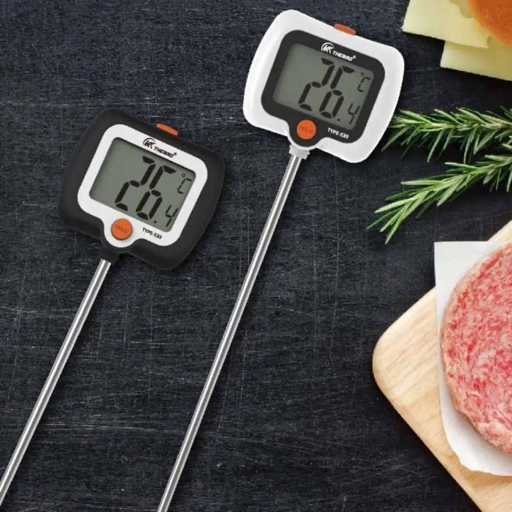 With Pot Clip Long Probe Fry Thermometer Electronic Units Convertible Digital BBQ Thermometer Precise Small Error