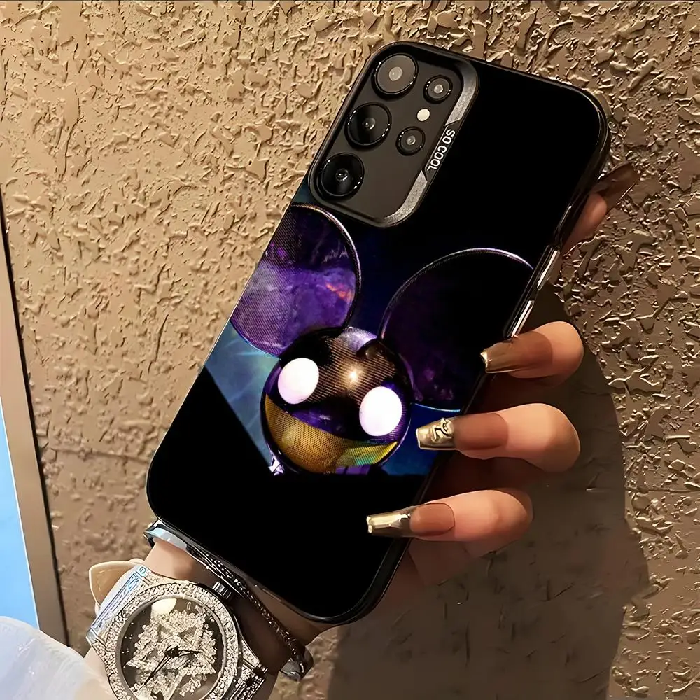 Funda de teléfono DJ Deadmau5 para Samsung Galaxy S26 S25 S24 S23 S22 S21 S20 Note20 Plus, cubierta plateada colorida