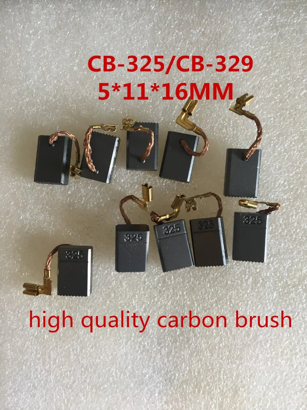 10Pcs/lot Carbon Brushes 5*11*16mm Replacment For Makita 9553/9556/9555 Cb-325 Cb-329 Good Quality Power Tool Spare Parts