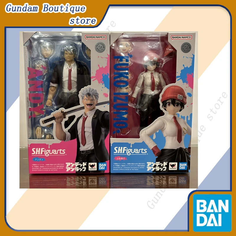 

Bandai натуральная SHF ANDY & FUKO IZUMO Undead Unluck аниме фигурка Коллекционная подвижная модель игрушки украшения подарок для детей
