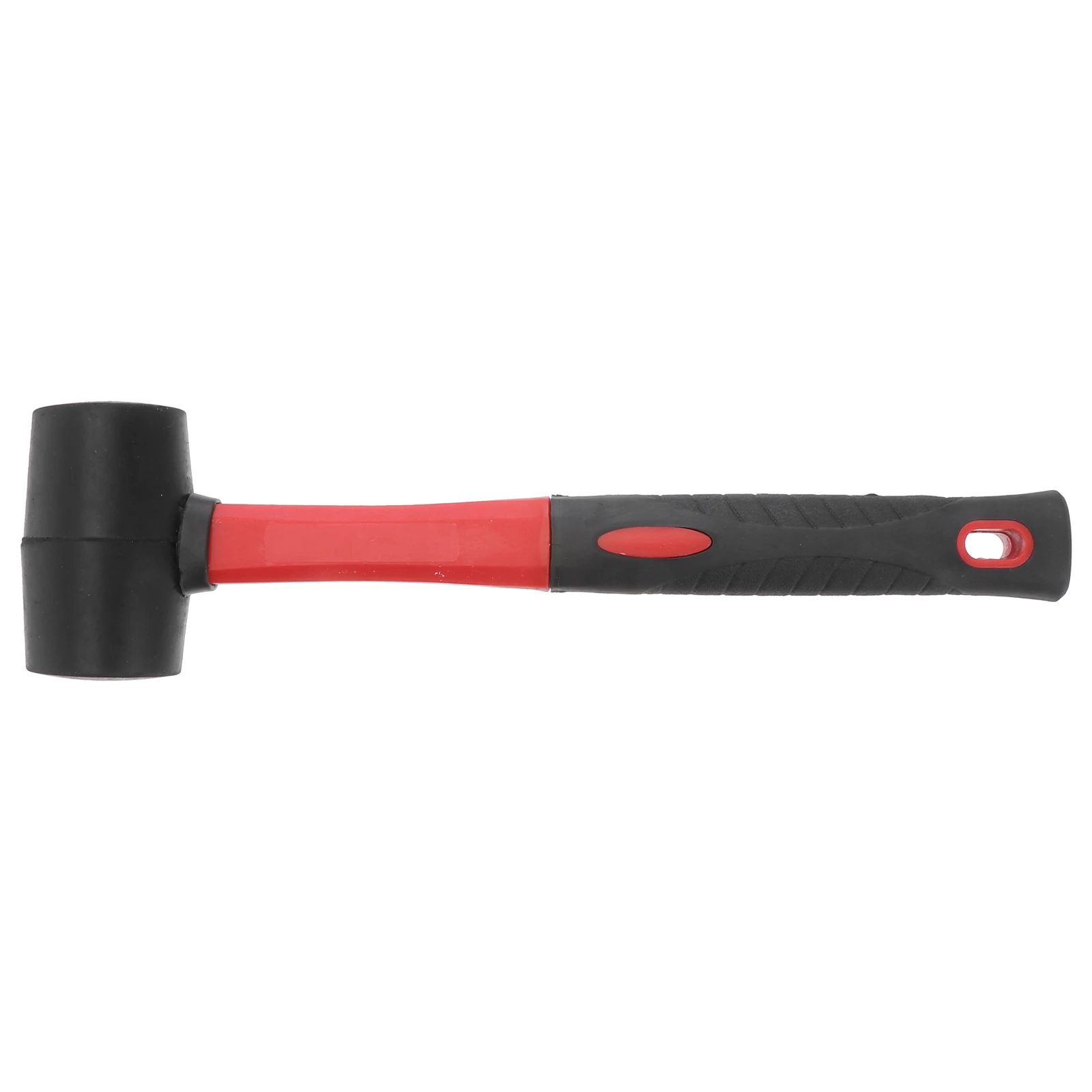 

8 Oz Rubber Hammer Gavel Fiber Handle Smooth Surface for Crafts Jewelry Flooring Installation Landscaping Tools Hand