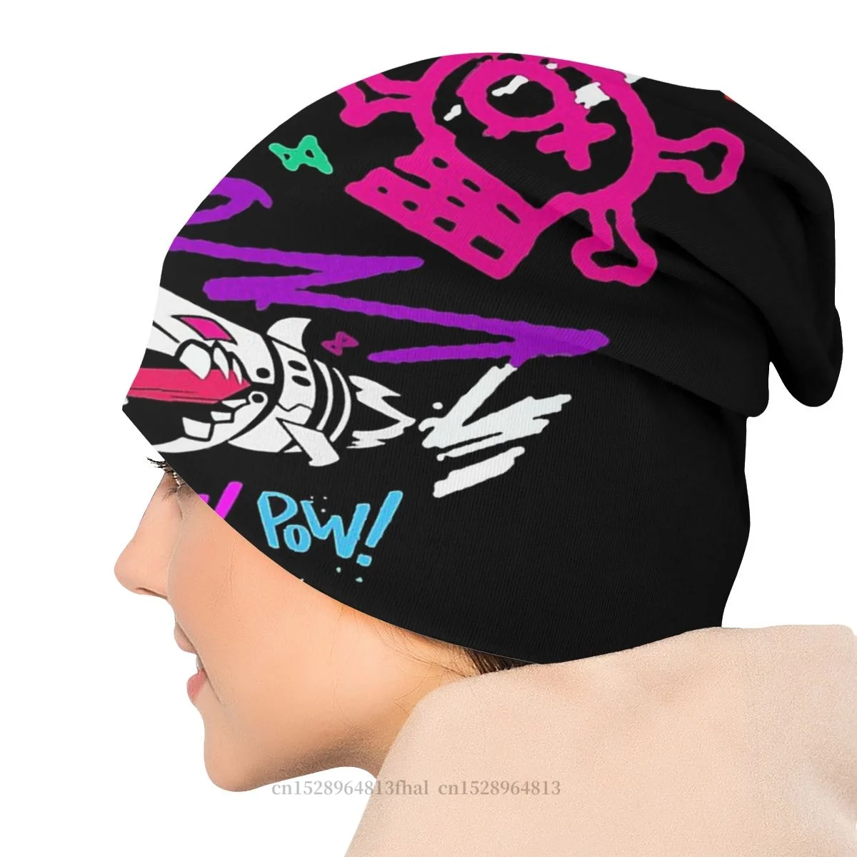 Boom Jinxed Monkey Pow Pow Vi Bam Bam Bonnet Homme Skullies Beanies Hat Arcane League of Legends TV Creative Cotton Hats